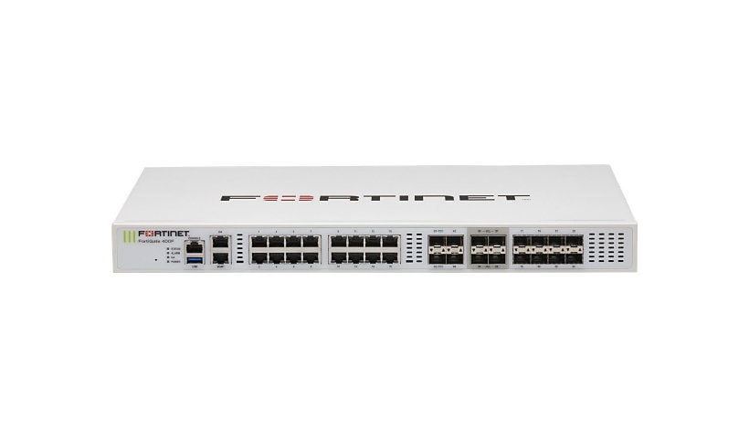 Fortinet FortiGate 400F - security appliance - with 1 year FortiCare Premium Support + 1 year FortiGuard Enterprise