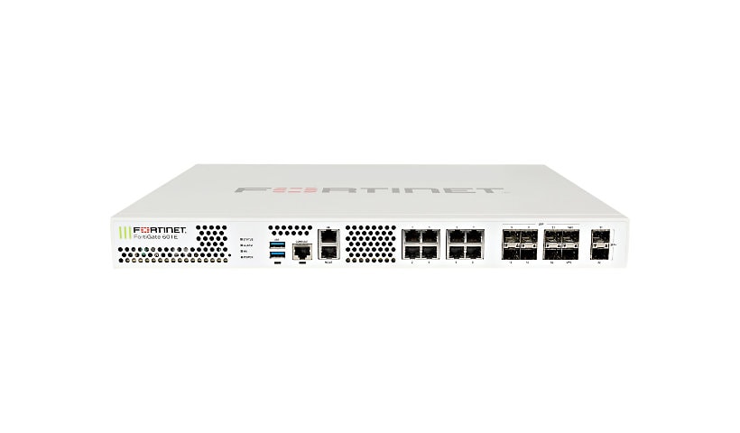Fortinet FortiGate 600E - security appliance - with 3 years FortiCare Premium Support + 3 years FortiGuard Enterprise