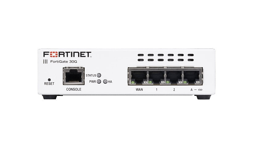 Fortinet FortiGate 30G - security appliance - cloud-managed - with 5 years FortiCare Premium Support + 5 years