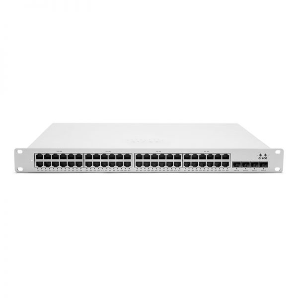 Cisco Meraki MS225 Series MS225-48FP 48-Ports 10/100/1000Base-T RJ-45 PoE+ + 4 x SFP+-Ports + 2 x Stacking-Ports Layer 3 Managed Rack-Mountable Stackable Gigabit Ethernet Access Switch
