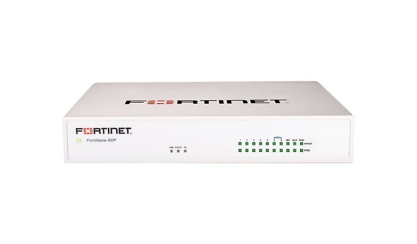 Fortinet FortiGate 60F - security appliance - with 3 years FortiCare 24X7 Support + 3 years FortiGuard Enterprise - Tech - Hardware - storeFortinetFG - 60F - BDL - 811 - 36Fortinet FortiGate 60F - security appliance - with 3 years FortiCare 24X7 Support + 3 years FortiGuard Enterprise