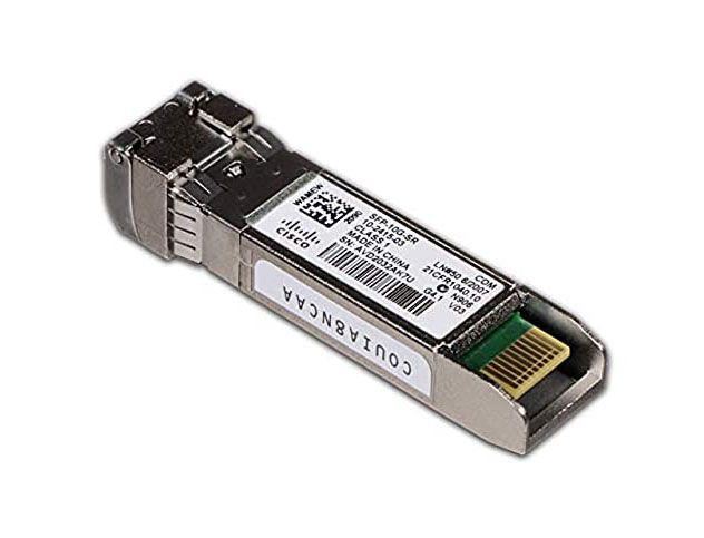 Cisco 10Gb/s 10GBase-SR Multi-mode Fiber 300m 850nm Duplex LC Connector SFP+ Transceiver Module